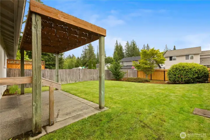 Fully Fenced Backyard