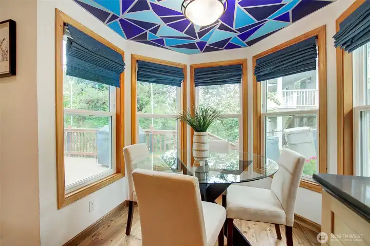 Dining nook just off the kitchen.