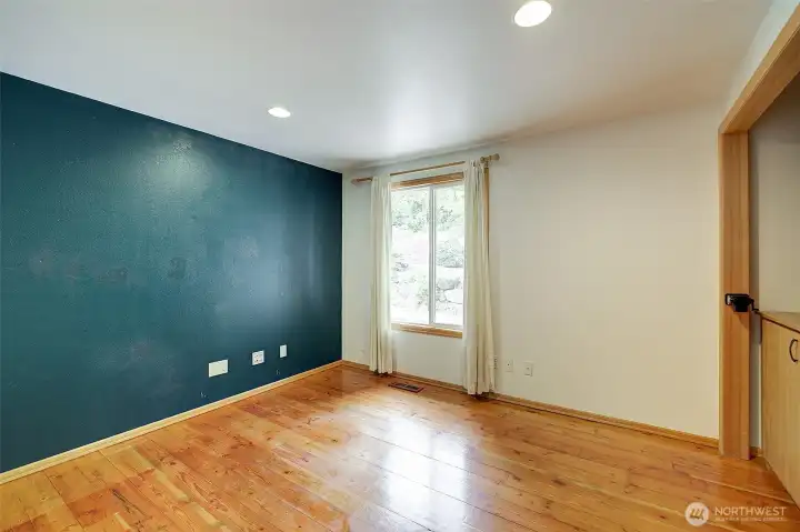 Second bedroom on main floor - currently set up as office.