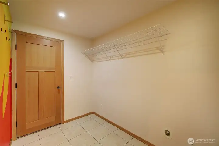 Mud room joins the garage to the main level