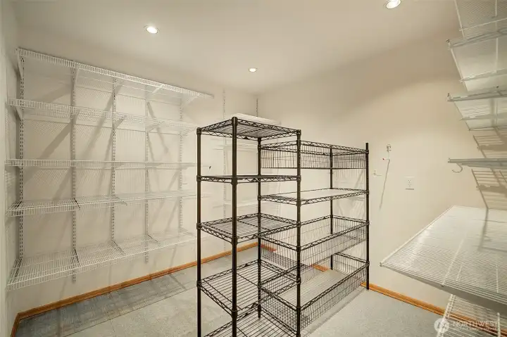 Huge storage room on lower level.
