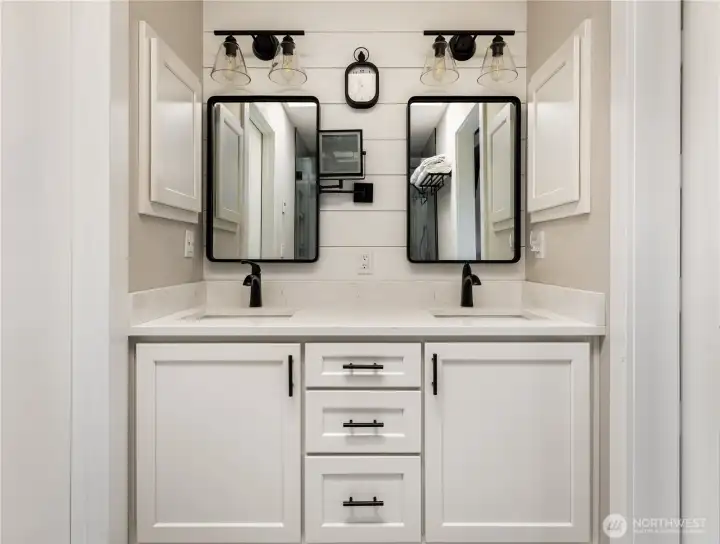 To the left is a walk in closet