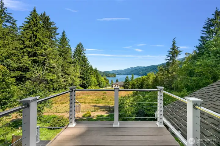 Deck off of upstairs bedroom. Deck off of upstairs bedroom.