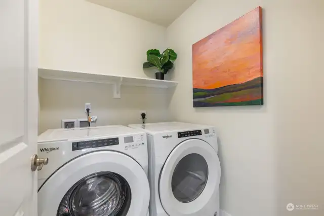 Laundry on top floor