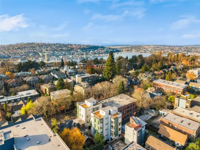 Relish the breathtaking waterfront views of Lake Union, nestled amidst the picturesque scenery of Seattle’s residential charm.