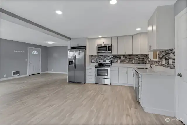 Kitchen Open to Dining Room