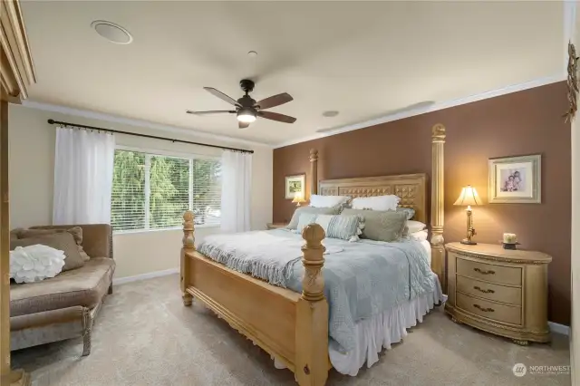 Serene primary bedroom suite