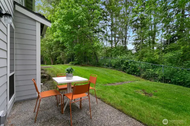 Backyard patio