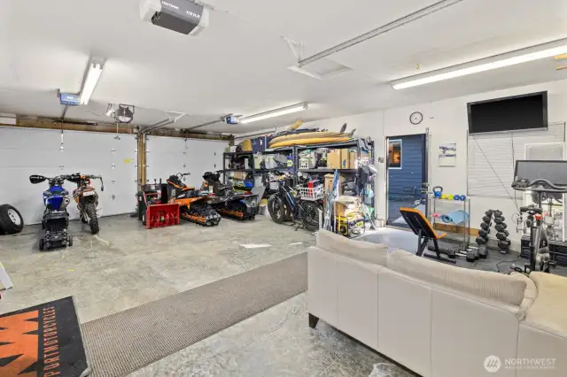 Oversized 24X34 Drive through Heated Garage w/3 doors