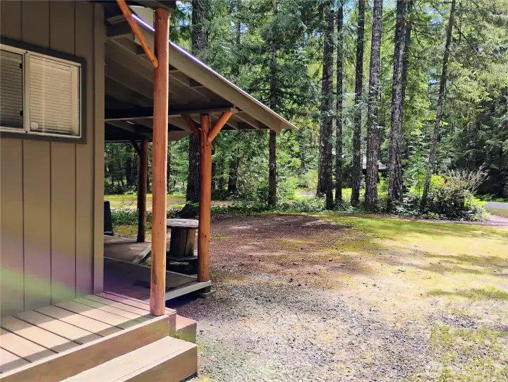 Septic system rated for a 2-bedroom home.