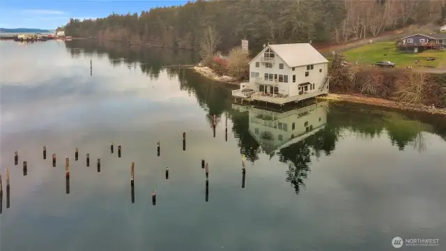 As seen on the Cover or Homes & Land Magazine… The Historical Boathouse…