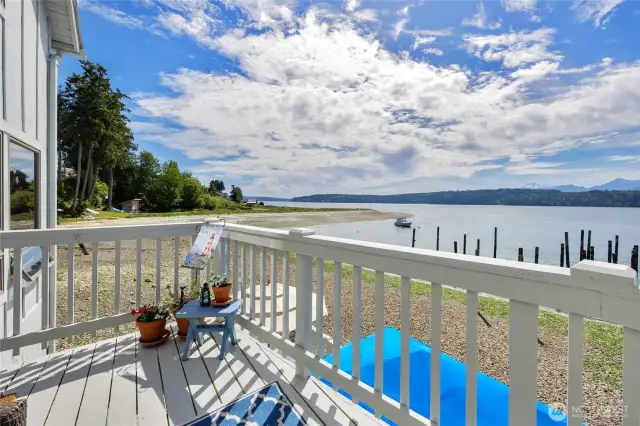 Tide is way out in this picture.  You can harvest Hood Canal Oysters on you awesome waterfront home.