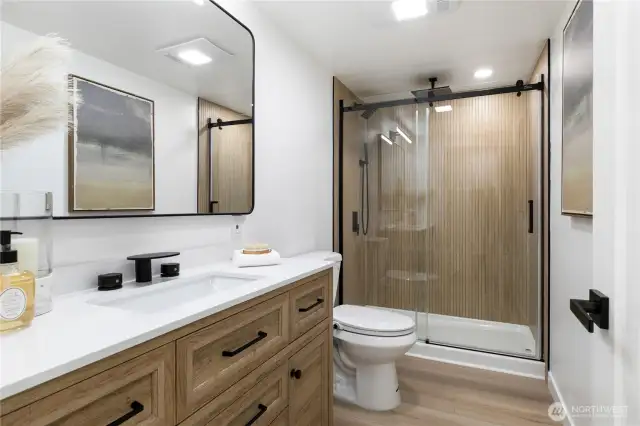 Luxurious primary bathroom