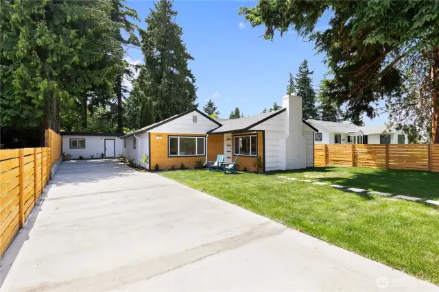 Long driveway provides ample parking and is perfect for your recreational vehicles.