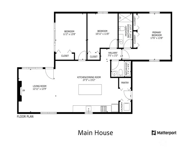 Main house floor plan