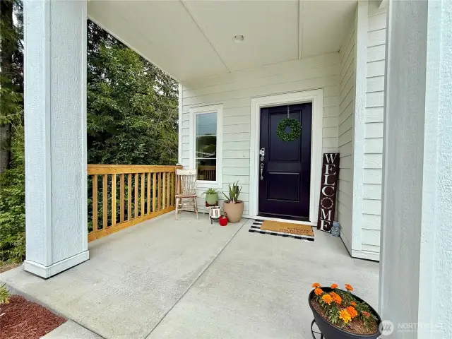 Welcoming front entry.