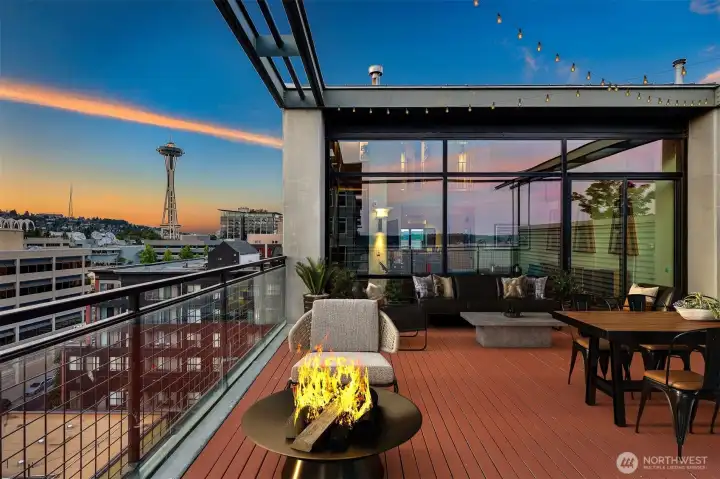 What a place to spend a beautiful evening.  Virtually staged