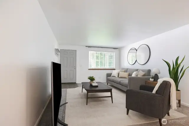Living Room Virtual Staged