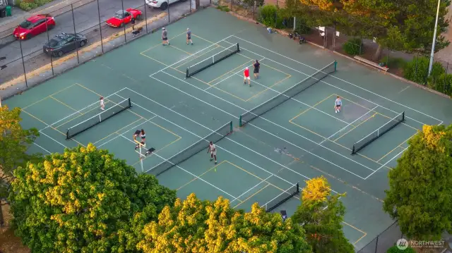 Pickelball anyone?  Just across the street from your home..you can see from the window if its open to play!