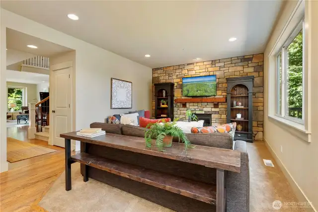 Great room with view toward entry
