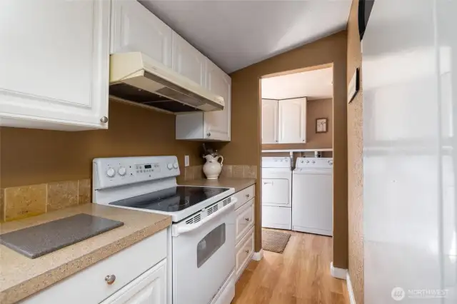 Laundry room located past the kitchen