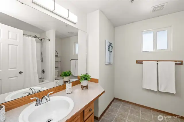 Hallway bathroom