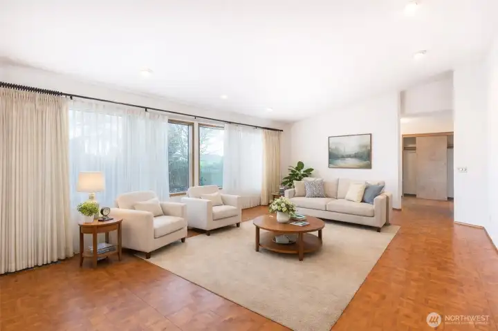 Virtually Staged Living Room