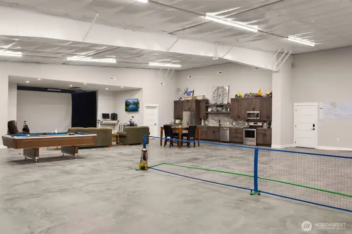 Pickleball Court + Pool Table + Poker Table