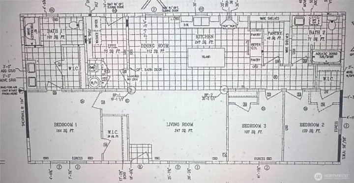 Floor plan with measurements