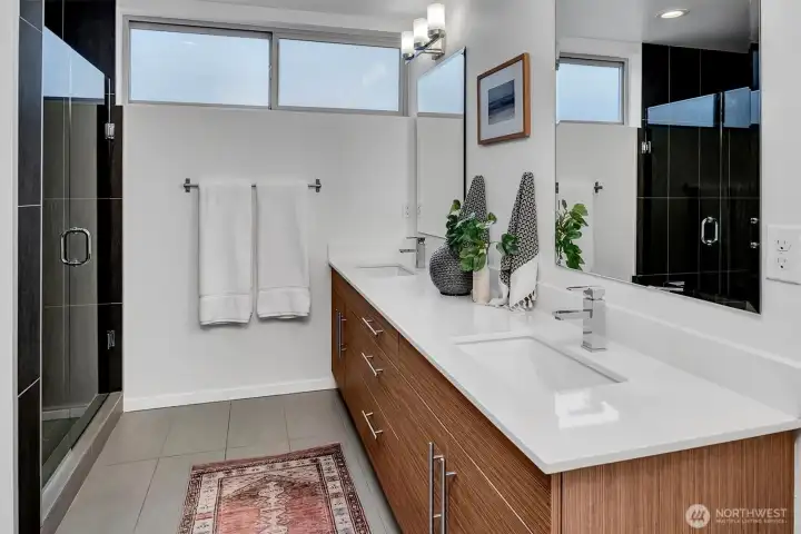 Spa inspired primary bathroom