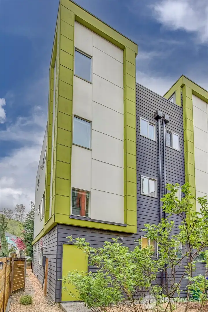 Energy efficient Four Star Built Green home with no HOA, parking, and storage in the Delridge neighborhood