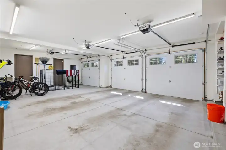 Three car garage