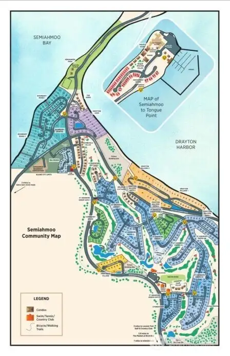 Map of Semiahmoo Community Map of Semiahmoo Community