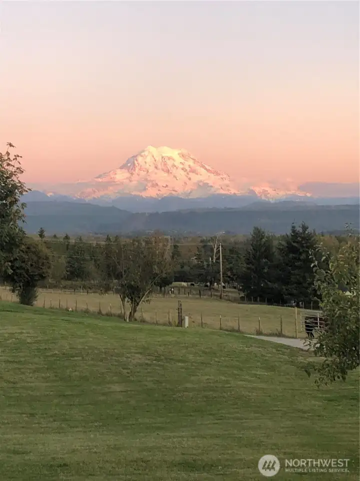 Mt. Rainier with another gorgeous sunset!