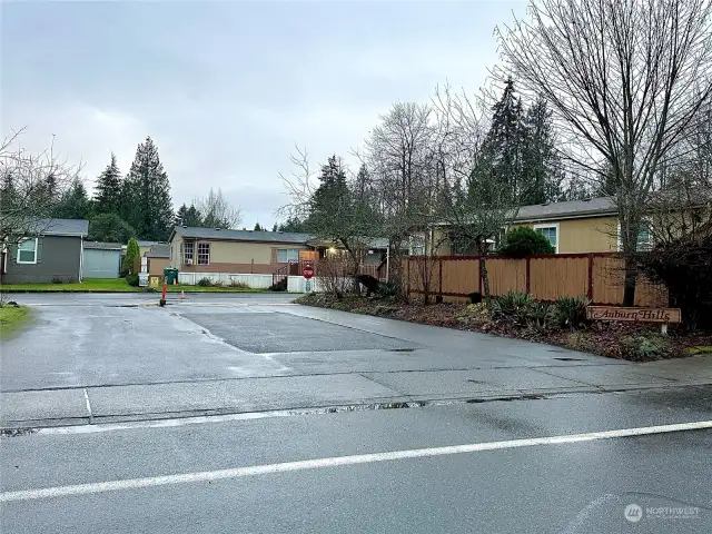 Entrance to the community