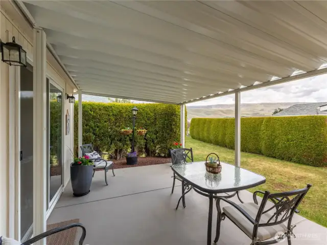 Patio off 2nd bedroom sliding door
