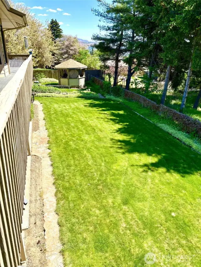 large lawn area
