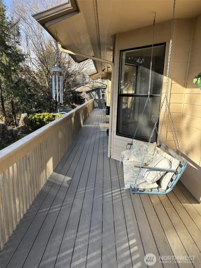 Wrap around deck