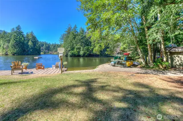 Enjoy the peaceful setting of Eagle Lake itself. There are beautiful trails to wander, picnic areas, kayak storage, a playground, and a diving dock! Enjoy a swim, a stroll, or bring your SUP and explore all ~17 acres of the lake.