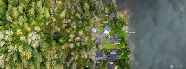 A 600-foot private driveway welcomes you to your new residence.