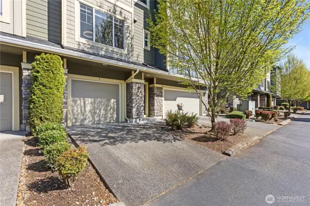 Room to park a car in the driveway plus ample off street parking for visitors.