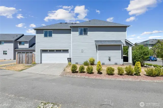 attached garage drive-way