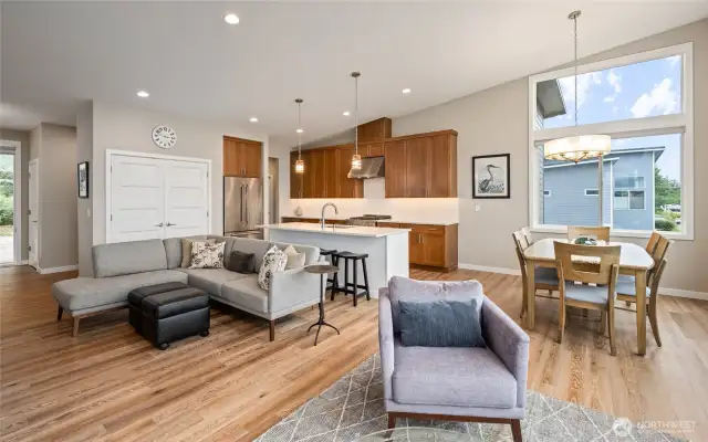 Great room to the kitchen