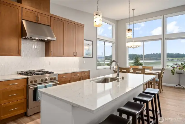 Abundant counter space