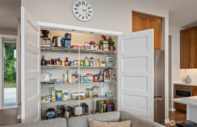 Double door pantry