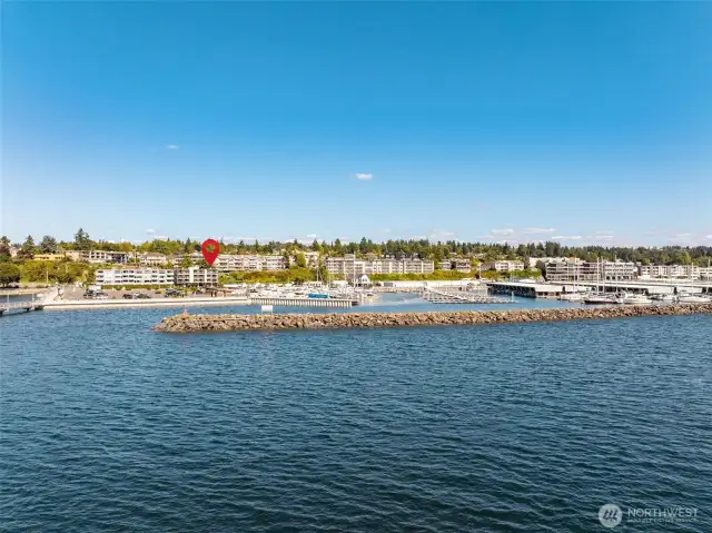 Puget sound and the Des Moines Marina