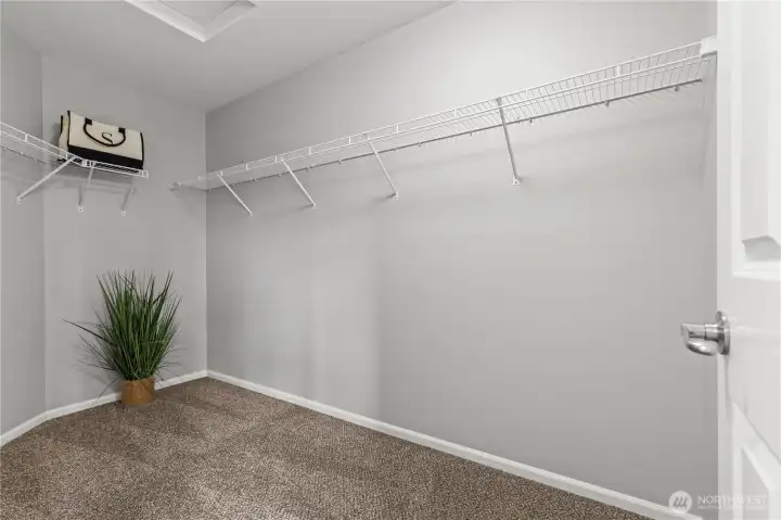 Plenty of room in your primary walk-in closet.