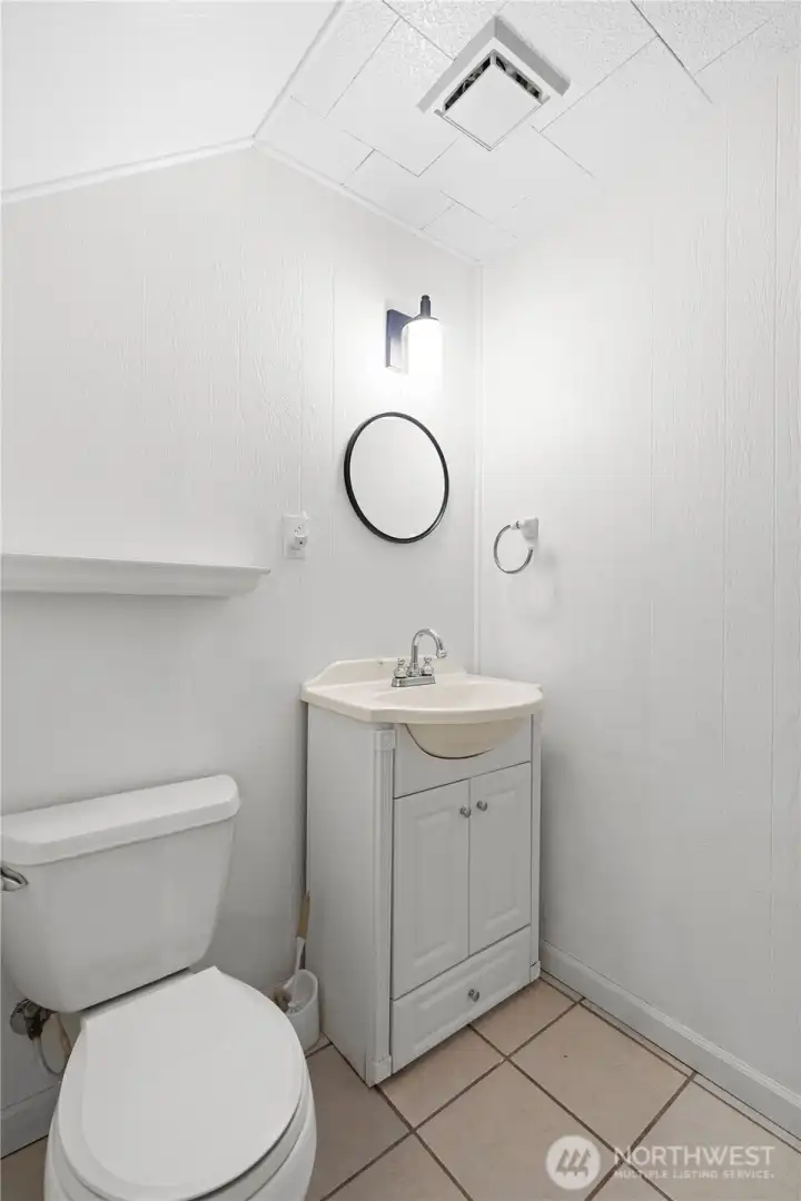 half bath in basement