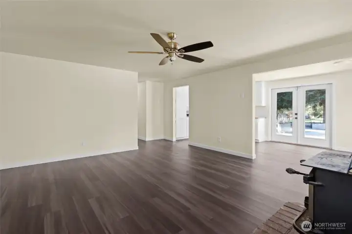 Open floor-plan is ready for your decorative touch!