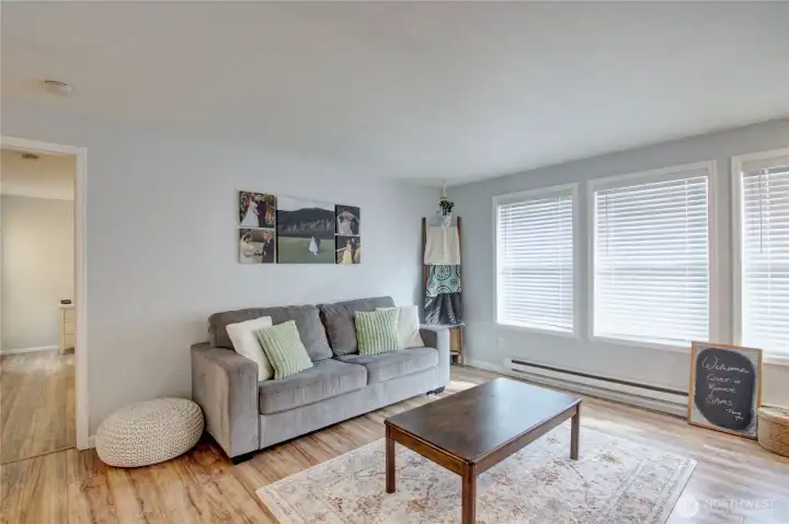 living room w/ natural light